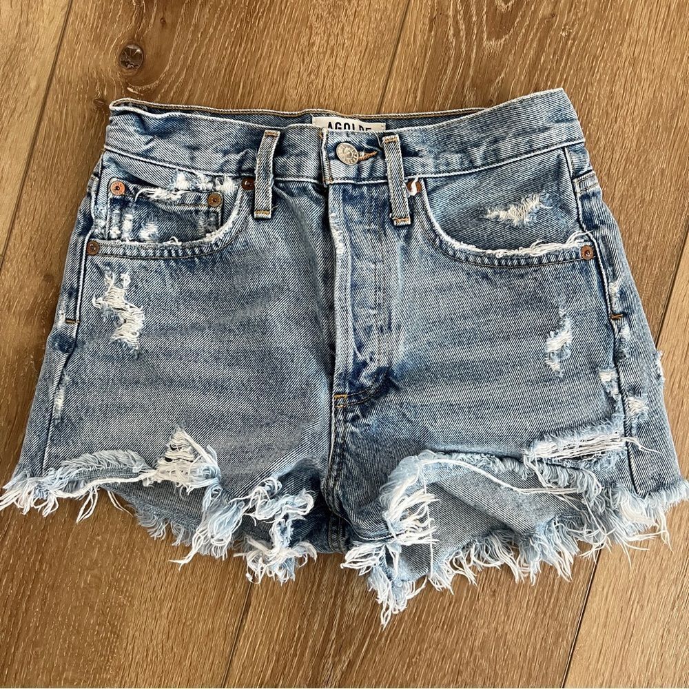 Agolde Parker vintage cut off shorts women’s size 23 blue jeans